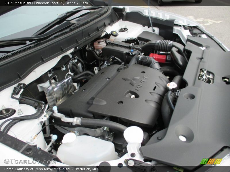 White / Black 2015 Mitsubishi Outlander Sport ES