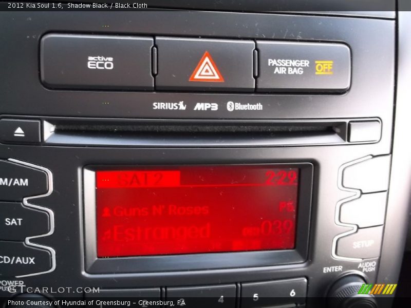 Shadow Black / Black Cloth 2012 Kia Soul 1.6