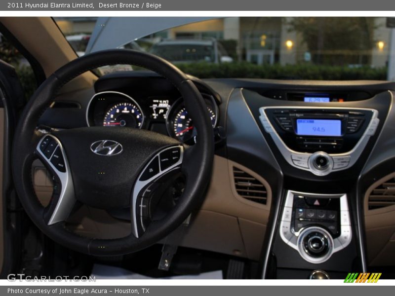 Desert Bronze / Beige 2011 Hyundai Elantra Limited