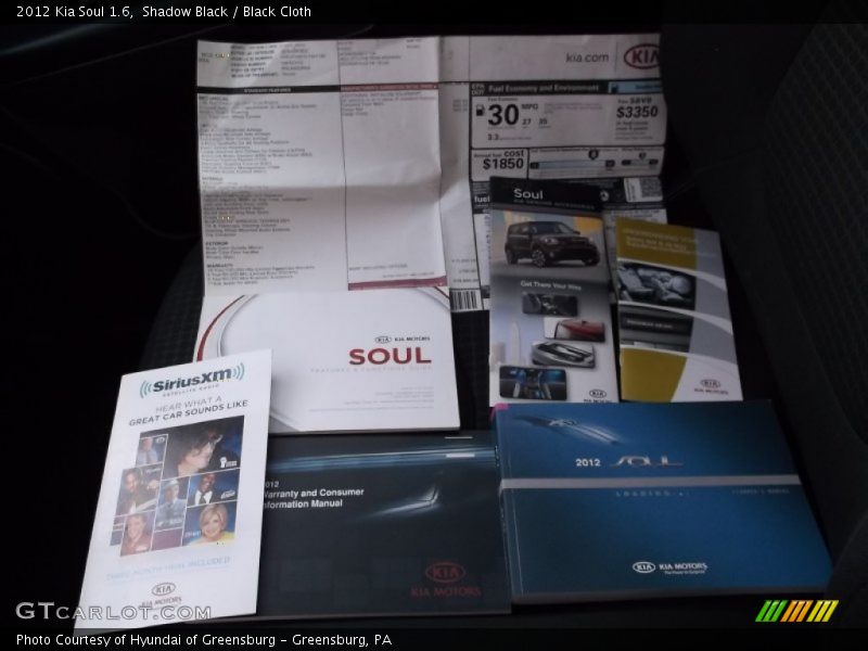 Shadow Black / Black Cloth 2012 Kia Soul 1.6