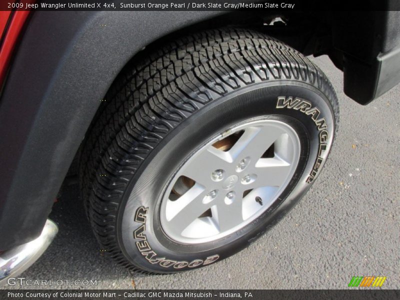 Sunburst Orange Pearl / Dark Slate Gray/Medium Slate Gray 2009 Jeep Wrangler Unlimited X 4x4