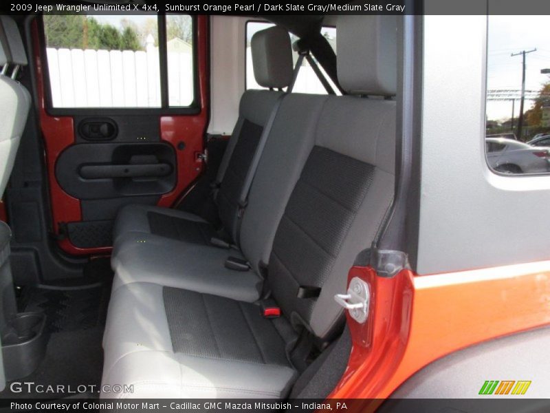 Sunburst Orange Pearl / Dark Slate Gray/Medium Slate Gray 2009 Jeep Wrangler Unlimited X 4x4