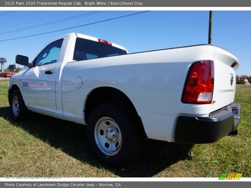 Bright White / Black/Diesel Gray 2015 Ram 1500 Tradesman Regular Cab