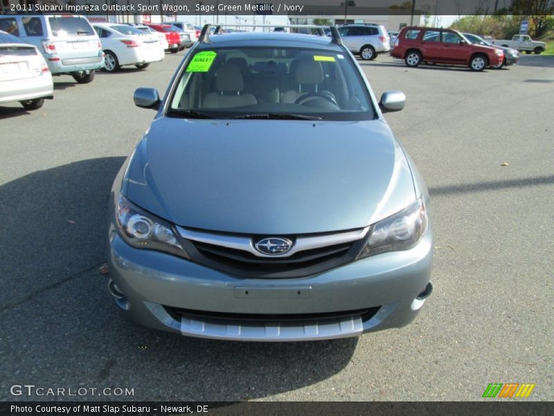 Sage Green Metallic / Ivory 2011 Subaru Impreza Outback Sport Wagon