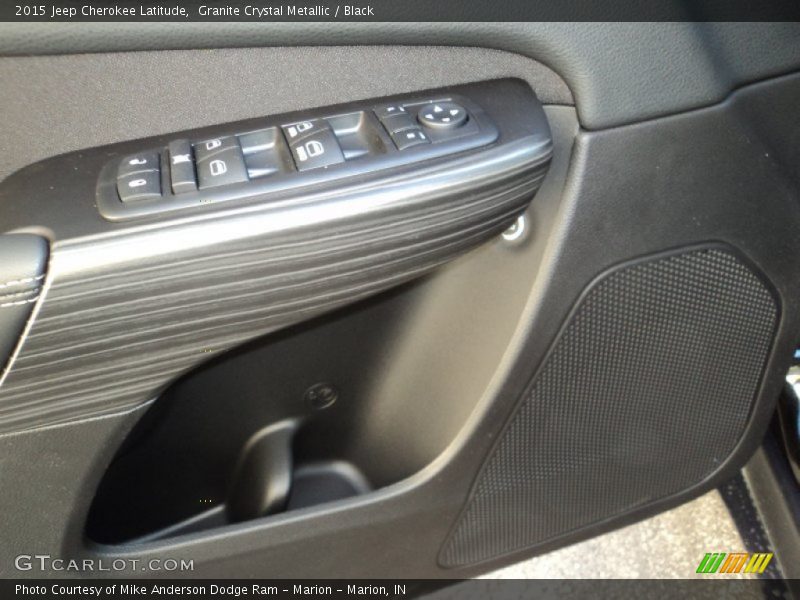 Granite Crystal Metallic / Black 2015 Jeep Cherokee Latitude