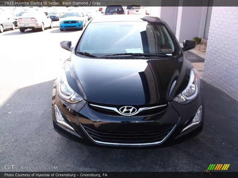 Black Diamond / Gray 2015 Hyundai Elantra SE Sedan