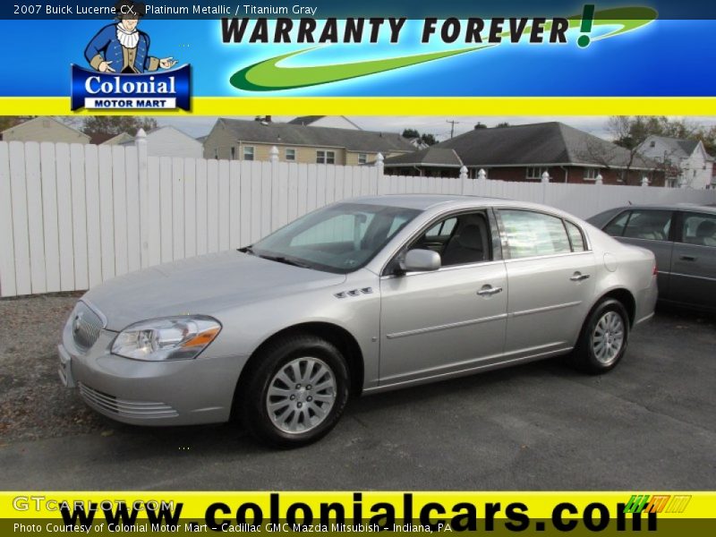 Platinum Metallic / Titanium Gray 2007 Buick Lucerne CX