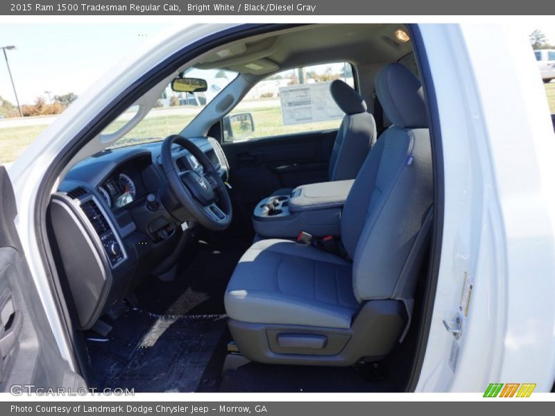 Bright White / Black/Diesel Gray 2015 Ram 1500 Tradesman Regular Cab