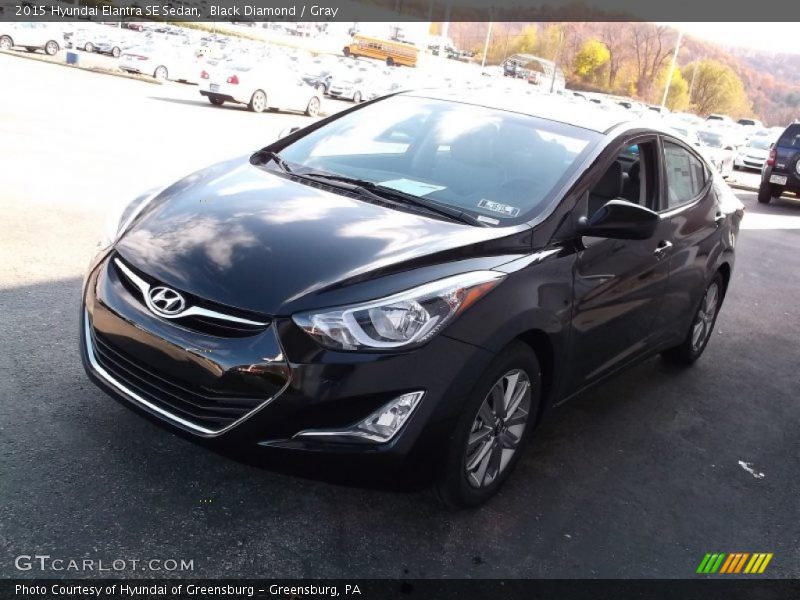 Black Diamond / Gray 2015 Hyundai Elantra SE Sedan