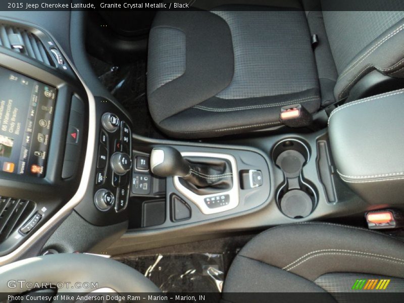 Granite Crystal Metallic / Black 2015 Jeep Cherokee Latitude