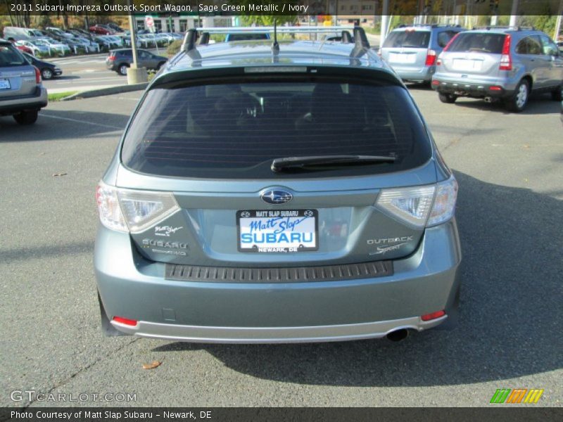 Sage Green Metallic / Ivory 2011 Subaru Impreza Outback Sport Wagon
