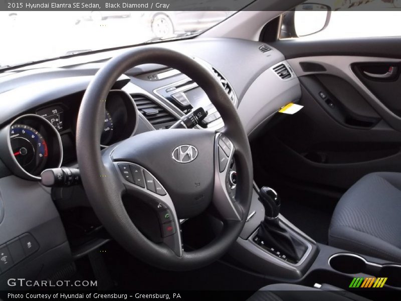 Black Diamond / Gray 2015 Hyundai Elantra SE Sedan