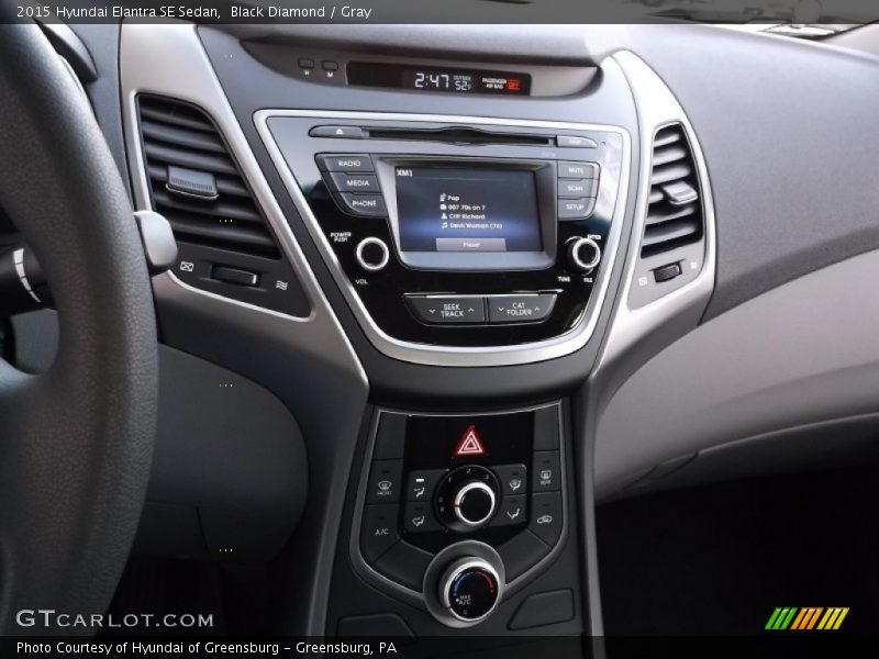 Black Diamond / Gray 2015 Hyundai Elantra SE Sedan