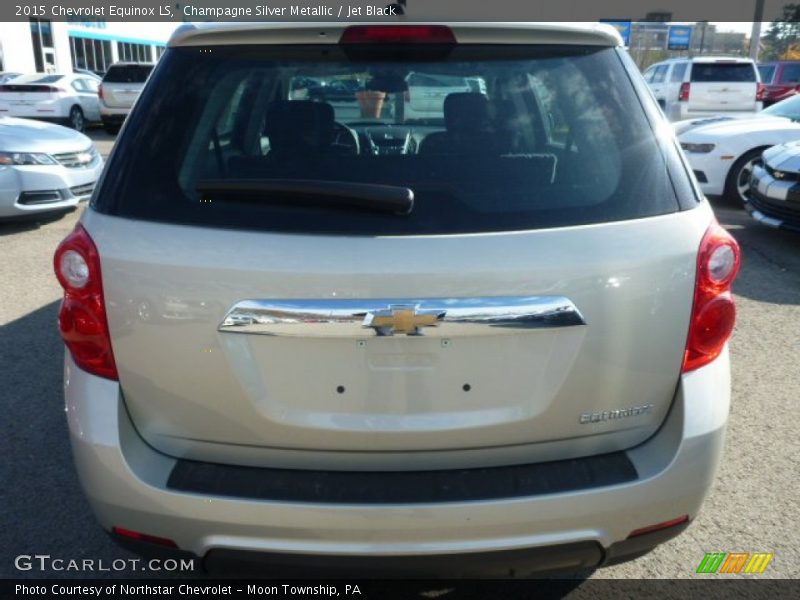 Champagne Silver Metallic / Jet Black 2015 Chevrolet Equinox LS