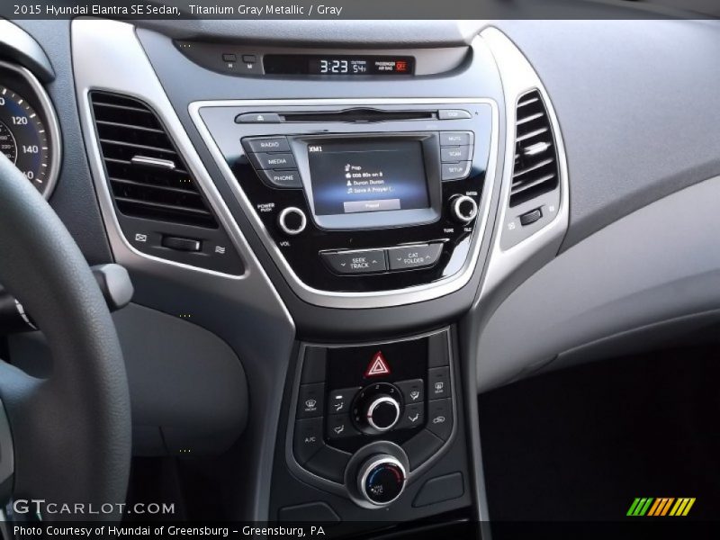 Titanium Gray Metallic / Gray 2015 Hyundai Elantra SE Sedan