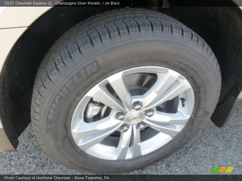 Champagne Silver Metallic / Jet Black 2015 Chevrolet Equinox LS