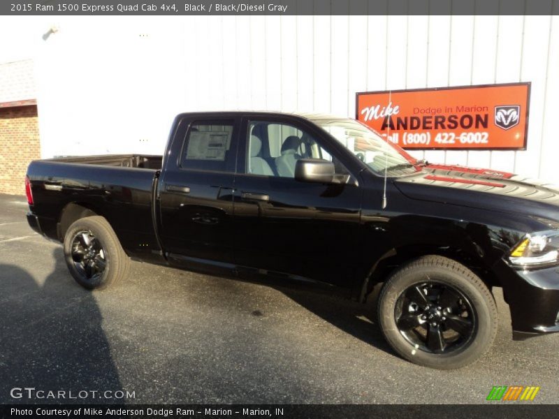 Black / Black/Diesel Gray 2015 Ram 1500 Express Quad Cab 4x4