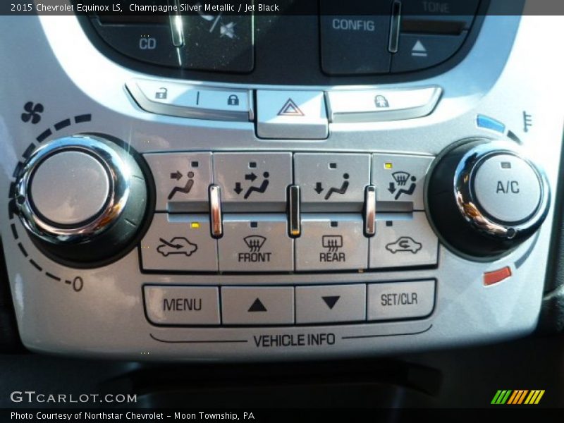 Champagne Silver Metallic / Jet Black 2015 Chevrolet Equinox LS