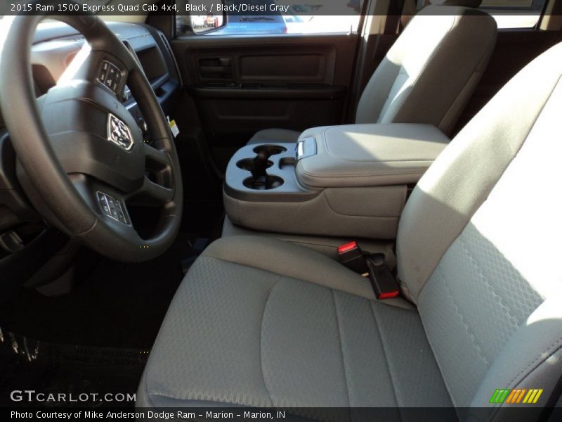 Black / Black/Diesel Gray 2015 Ram 1500 Express Quad Cab 4x4