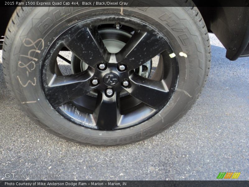 Black / Black/Diesel Gray 2015 Ram 1500 Express Quad Cab 4x4