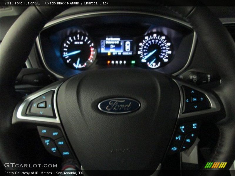 Tuxedo Black Metallic / Charcoal Black 2015 Ford Fusion SE