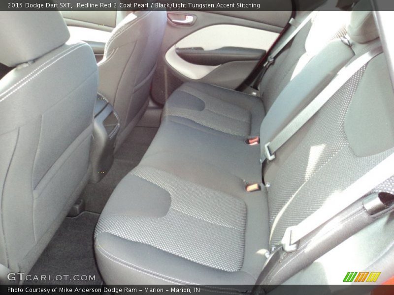 Redline Red 2 Coat Pearl / Black/Light Tungsten Accent Stitching 2015 Dodge Dart SXT