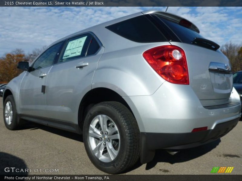 Silver Ice Metallic / Jet Black 2015 Chevrolet Equinox LS