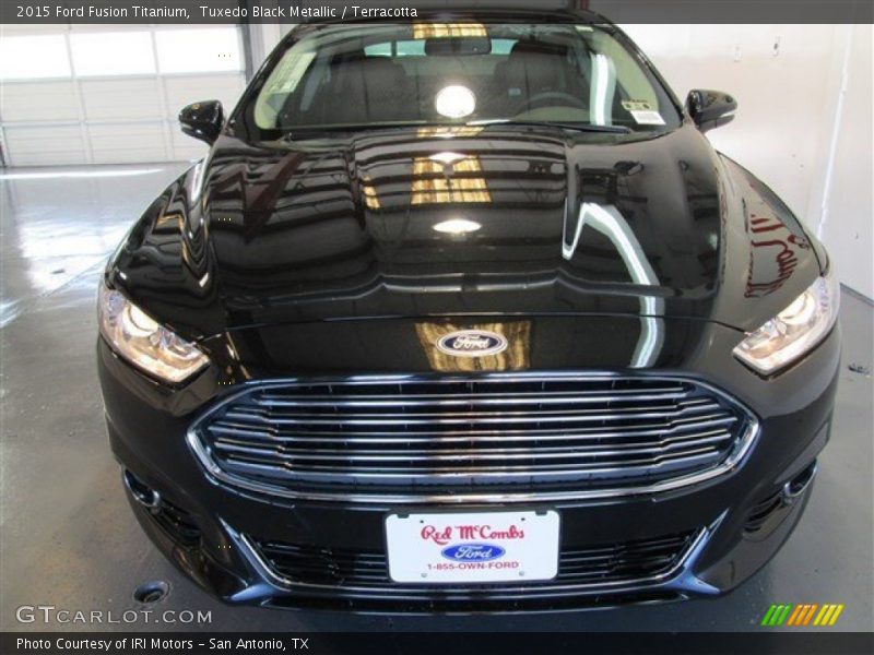 Tuxedo Black Metallic / Terracotta 2015 Ford Fusion Titanium