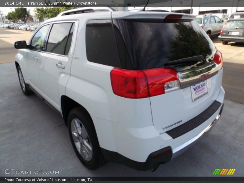 Summit White / Brownstone 2014 GMC Terrain SLT