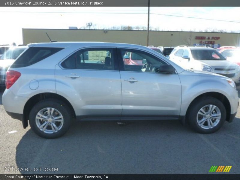 Silver Ice Metallic / Jet Black 2015 Chevrolet Equinox LS