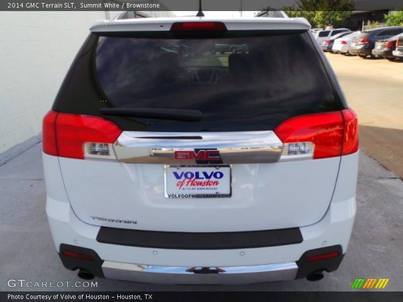 Summit White / Brownstone 2014 GMC Terrain SLT