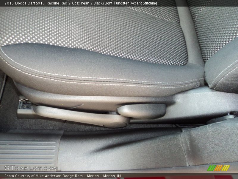Redline Red 2 Coat Pearl / Black/Light Tungsten Accent Stitching 2015 Dodge Dart SXT