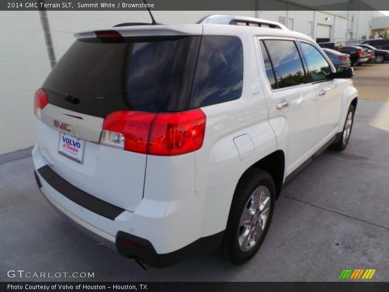 Summit White / Brownstone 2014 GMC Terrain SLT