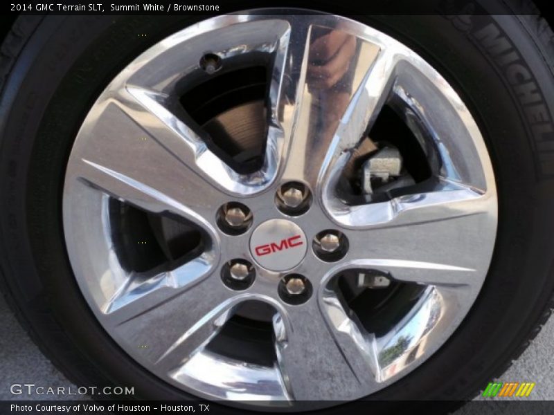 Summit White / Brownstone 2014 GMC Terrain SLT