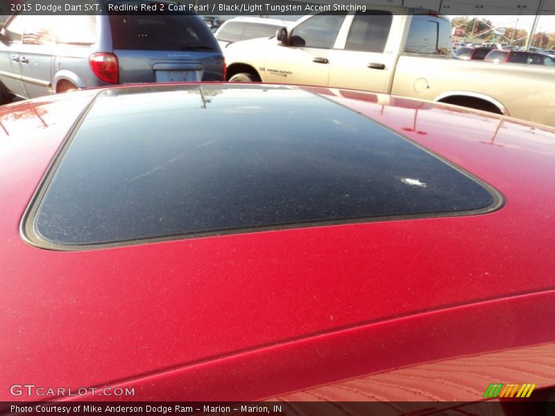 Redline Red 2 Coat Pearl / Black/Light Tungsten Accent Stitching 2015 Dodge Dart SXT