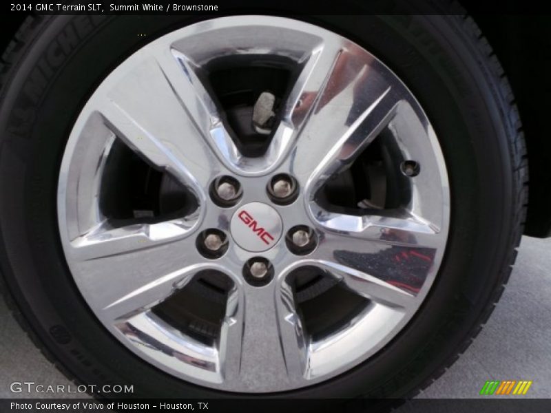 Summit White / Brownstone 2014 GMC Terrain SLT