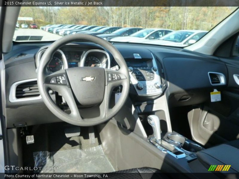 Silver Ice Metallic / Jet Black 2015 Chevrolet Equinox LS