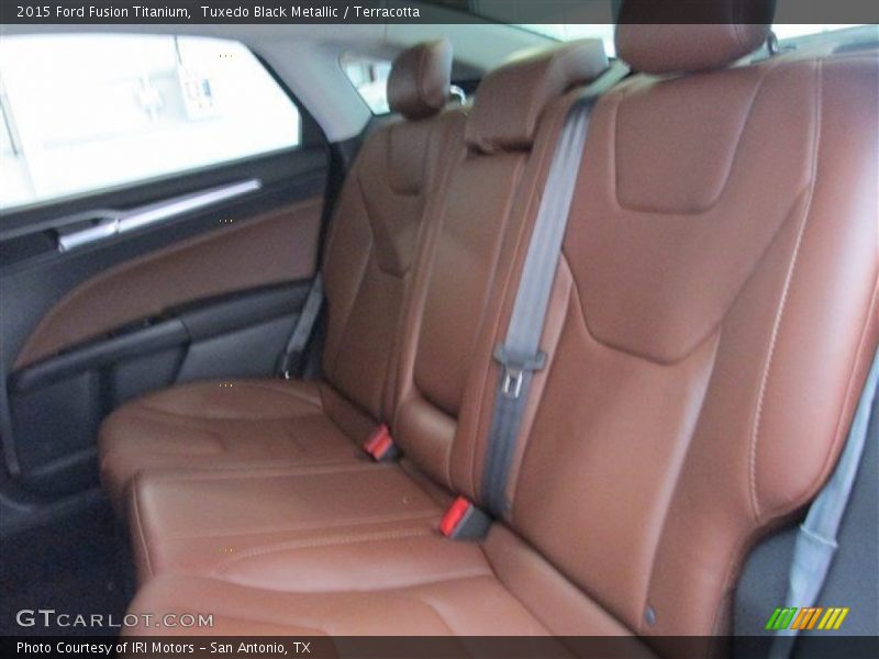 Tuxedo Black Metallic / Terracotta 2015 Ford Fusion Titanium