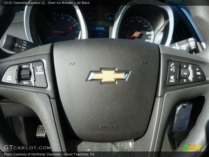 Silver Ice Metallic / Jet Black 2015 Chevrolet Equinox LS