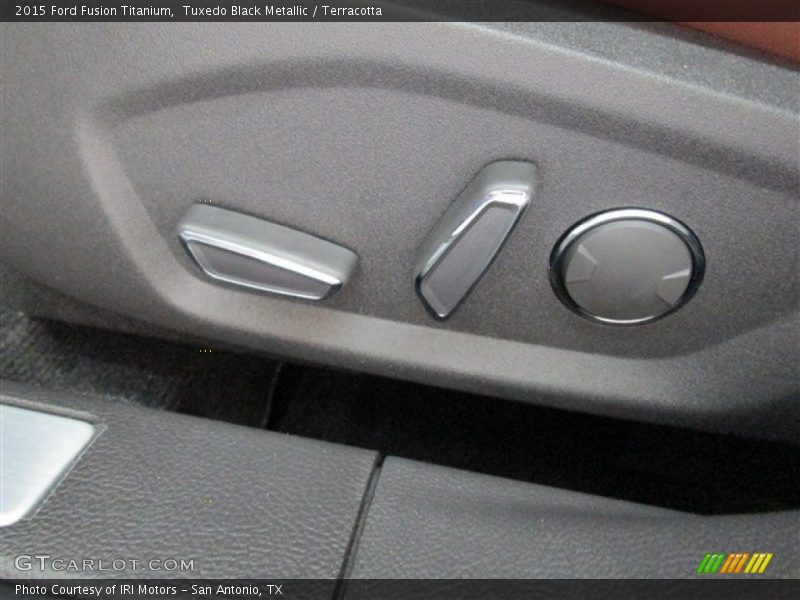 Tuxedo Black Metallic / Terracotta 2015 Ford Fusion Titanium