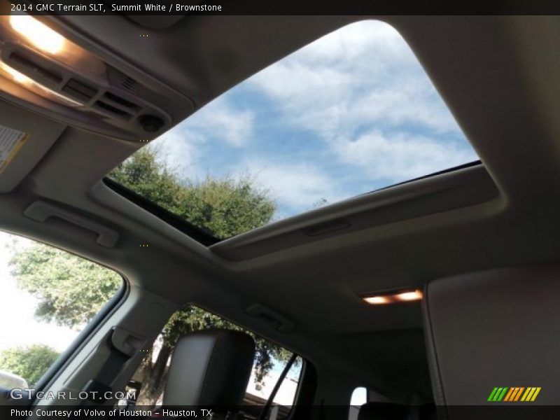 Summit White / Brownstone 2014 GMC Terrain SLT