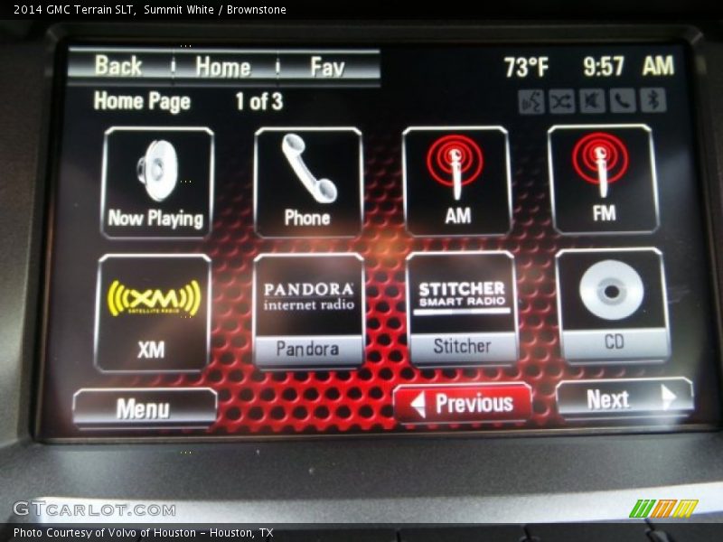Summit White / Brownstone 2014 GMC Terrain SLT