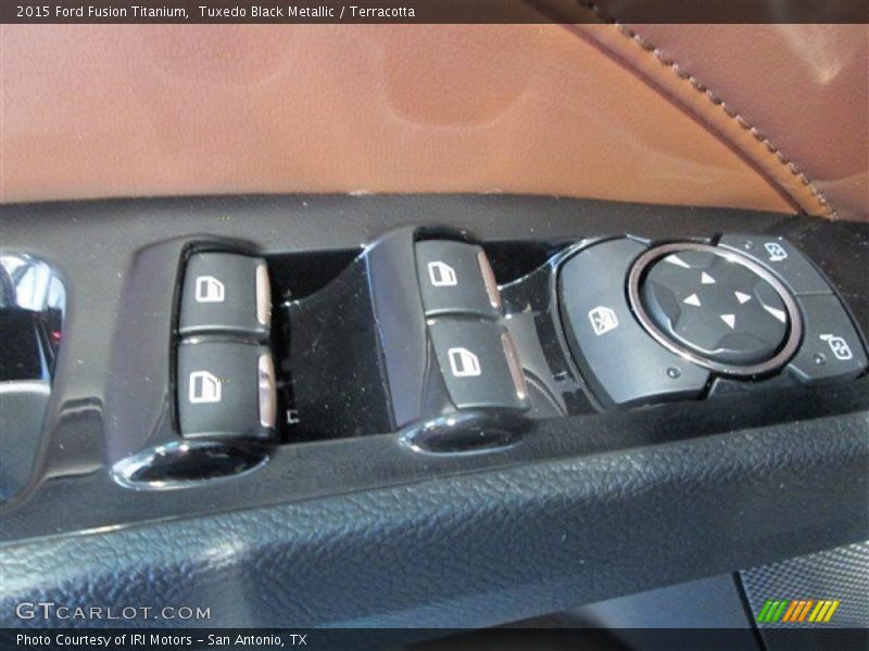 Tuxedo Black Metallic / Terracotta 2015 Ford Fusion Titanium