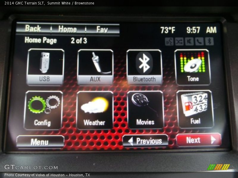 Summit White / Brownstone 2014 GMC Terrain SLT