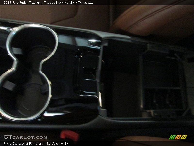 Tuxedo Black Metallic / Terracotta 2015 Ford Fusion Titanium