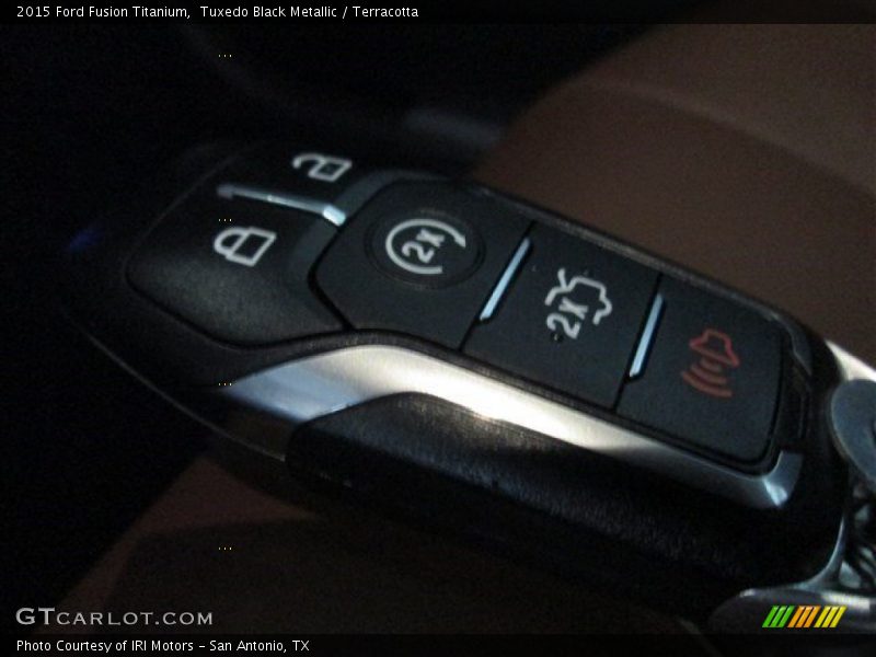 Tuxedo Black Metallic / Terracotta 2015 Ford Fusion Titanium