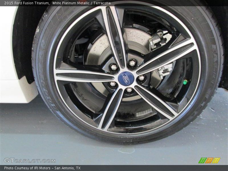 White Platinum Metallic / Terracotta 2015 Ford Fusion Titanium
