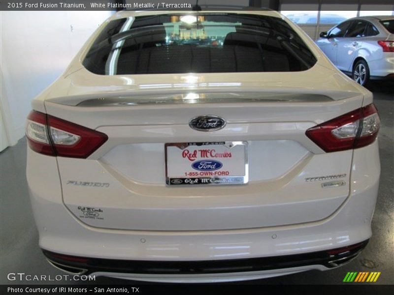 White Platinum Metallic / Terracotta 2015 Ford Fusion Titanium