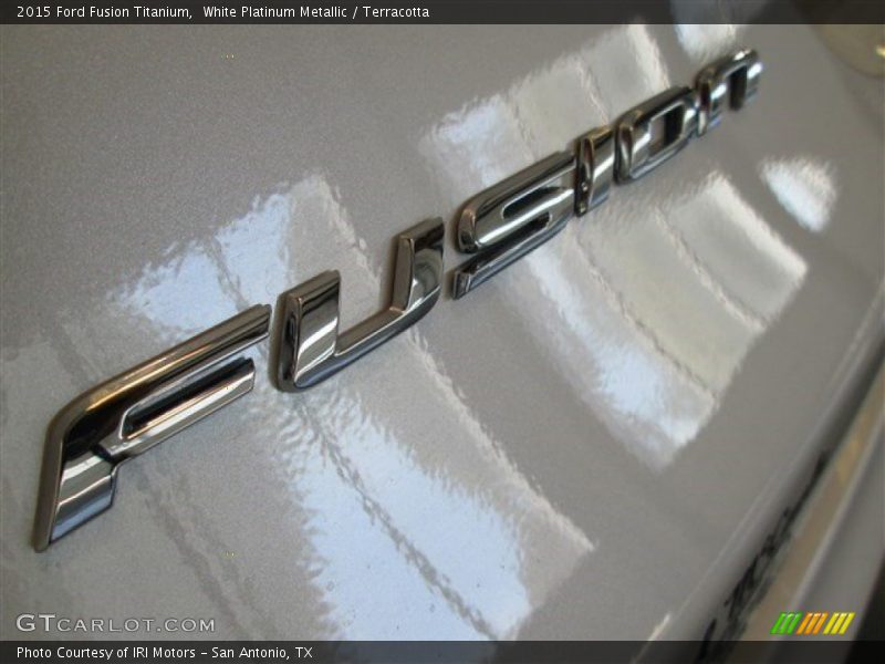 White Platinum Metallic / Terracotta 2015 Ford Fusion Titanium