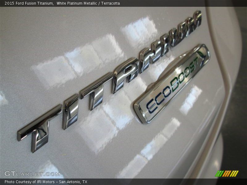 White Platinum Metallic / Terracotta 2015 Ford Fusion Titanium